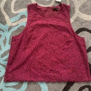 Lace sleeveless top - Size XL BRAND NEW